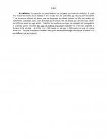 exemple de dissertation sur le roman pdf