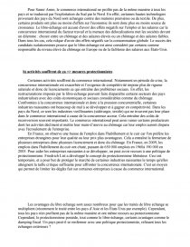 dissertation commerce international terminale es