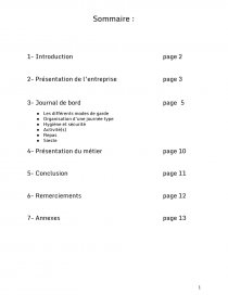 conclusion d'un rapport de stage en école maternelle