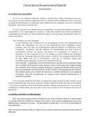 Conscience/Inconscient/Liberté Conscience/Inconscient/Liberté