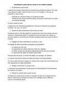 Technique d'analyse de texte et du compte rendu Technique d'analyse de texte et du compte rendu